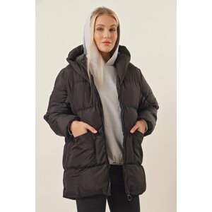 HAKKE Women's Hooded Pocket Down Coat