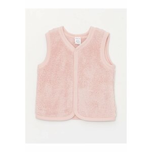 LC Waikiki Basic V-Neck Plush Vest for Baby Girl