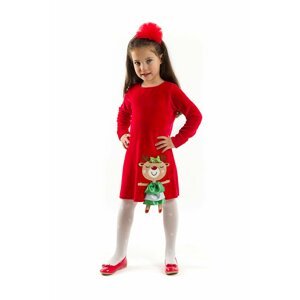 Denokids Naughty Deer Girl Christmas Dress