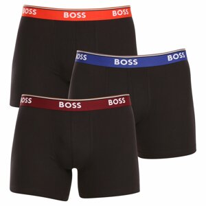 3PACK Mens Boxers Hugo Boss black