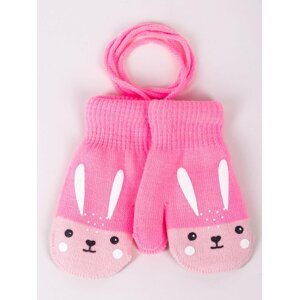 Yoclub Kids's Girls' 1-Finger Mittens Gloves RED-0117G-AA1A-011