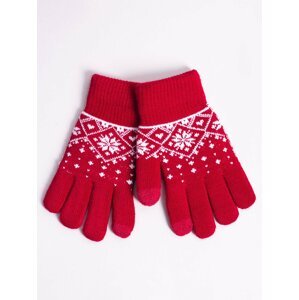 Yoclub Kids's Girl's Five-Finger Touchscreen Gloves -0019G-AA5C-003