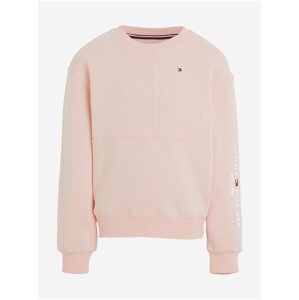 Light pink girls' sweatshirt Tommy Hilfiger - Girls