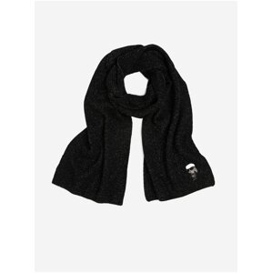 Black woolen scarf KARL LAGERFELD - Ladies