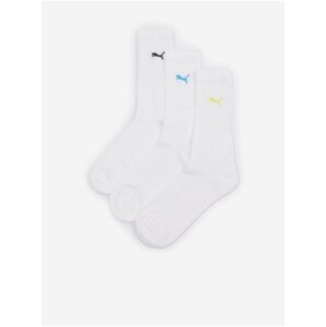 Set of three pairs of socks in white Puma Crew - Women