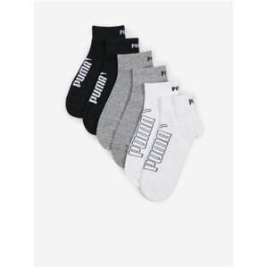 Set of three pairs of socks in black, gray and white Puma Elements - Ladies