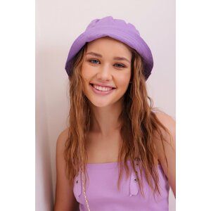 Trend Alaçatı Stili Women's Lilac Safari Bucket Hat