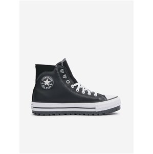 Black Converse Chuck Taylor All Star City Leather Ankle Sneakers - Men's