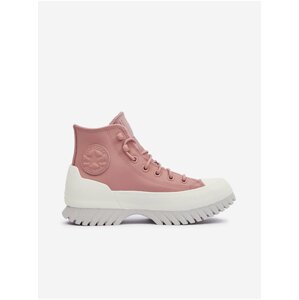 Women's Women's Leather Ankle Sneakers on Converse Platform - Women's