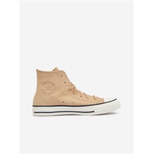 Beige Women's Suede Ankle Sneakers Converse Chuck Taylor A - Women's