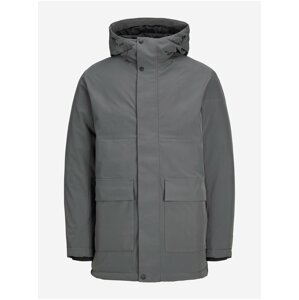 Dark Grey Men's Winter Parka Jack & Jones Tate - Men's