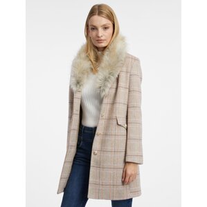 Orsay Women's beige coat with wool - Women