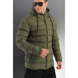 D1fference Men's Khaki Inflatable Jacket With lining, Waterproof And Windproof.