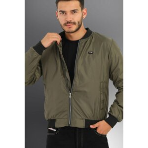 D1fference Men's Khaki Water And Windproof Sports Jacket With Quilted Fibers.
