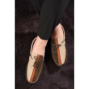 Ducavelli Colore Genuine Leather Men's Casual Shoes, Loafers, Lightweight Shoes, Suede Loafers.