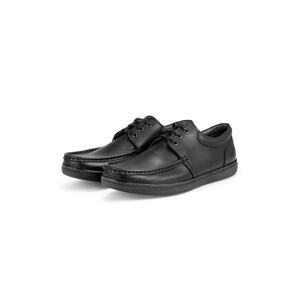 Ducavelli Jazzy Genuine Leather Men's Casual Shoes Black