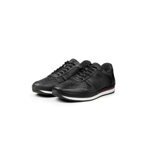 Ducavelli Ageo Genuine Leather Men's Casual Shoes Black