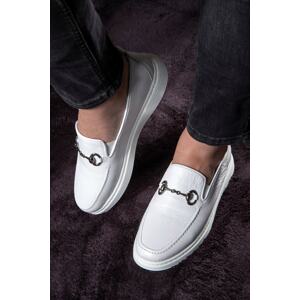 Ducavelli Anchor Genuine Leather Men's Casual Shoes, Loafers, Light Shoes, Summer Shoes.