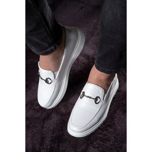 Ducavelli Anchor Genuine Leather Men's Casual Shoes, Loafers, Light Shoes, Summer Shoes.