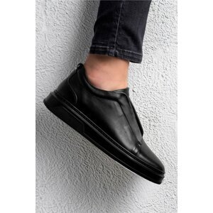 Ducavelli Espo Men's Genuine Leather Sneakers, Elasticated Sneakers, Genuine Leather Sneakers, Men's Sneakers.