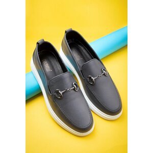 Ducavelli Anchor Genuine Leather Men's Casual Shoes, Loafers, Light Shoes, Summer Shoes.