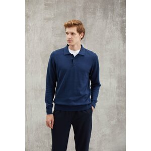 GRIMELANGE CORRADO Basic Regular Indigo Single Sweater