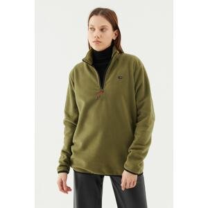 D1fference D1ffrence Women's Standing Collar Half Zipper Winter Sweatshirt.