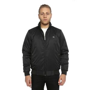D1fference Men's Black Stand-Up Collar Waterproof And Windproof Inner Quilted Fiber Coat.