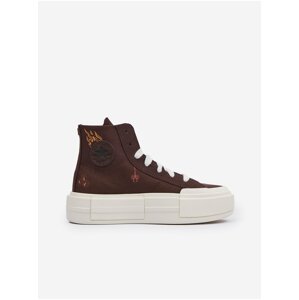 Women's Dark Brown Patterned Converse Chuck Platform Sneakers - Men's