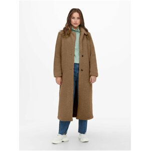 Women's Brown Winter Coat ONLY Britt Teddy