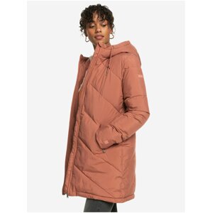 Women's Old Pink Quilted Winter Jacket Roxy Better Weather - Women