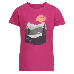 Children's cotton T-shirt ALPINE PRO AZERO fuchsia red variant pc