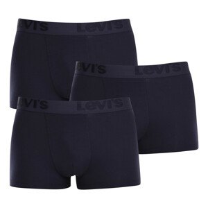 3PACK Levis Men's Boxer Shorts Navy Blue