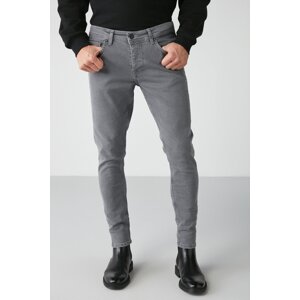 GRIMELANGE Johen Men's Worn Skinny Molded Thick Textured Flexible Jeans