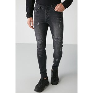 GRIMELANGE Fair Relaxed Skinny Gray Jeans