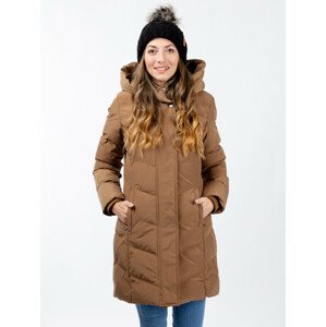 Women's winter quilted jacket GLANO - beige