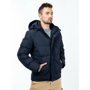 Men's winter jacket GLANO - dark blue/black