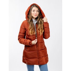 Women's quilted jacket GLANO - orange