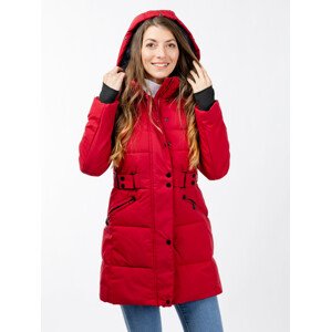 Women's quilted jacket GLANO - red