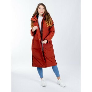 Women's winter jacket GLANO - brick
