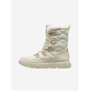 Women's cream snow boots with leather details HELLY HANSEN Willetta - Women