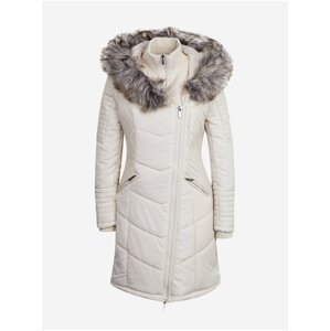 Women's Cream Quilted Winter Coat ONLY New Linette - Women