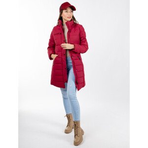 Women's quilted jacket GLANO - dark red