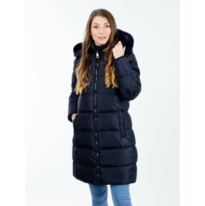 Women's quilted jacket GLANO - dark blue