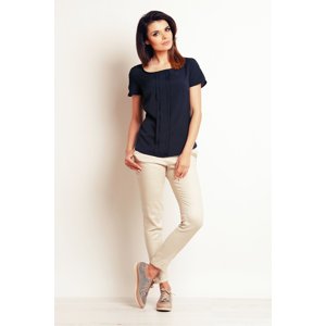 Infinite You Woman's Blouse M098 Navy Blue