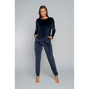 Women's Juga set, long sleeves, long trousers - dark blue