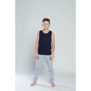 Boys' T-shirt Tytus with wide straps - dark blue