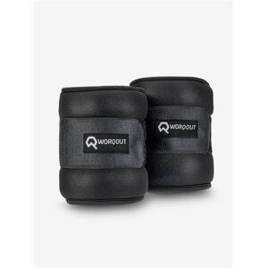 Black Wrist and Ankle Weights 1.1 kg Worqout Wrist and Ankle We - unisex