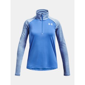 Under Armour Tech Graphic 1/2 Zip-BLU T-Shirt - Girls