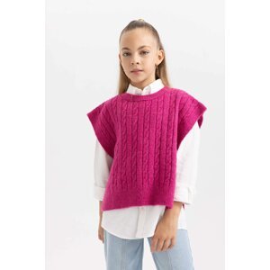 DEFACTO Girl Regular Fit Crew Neck Sweater Vest